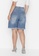 Trendyol blue Plus Size High Waist Shorts 1C229AAAE48896GS_2