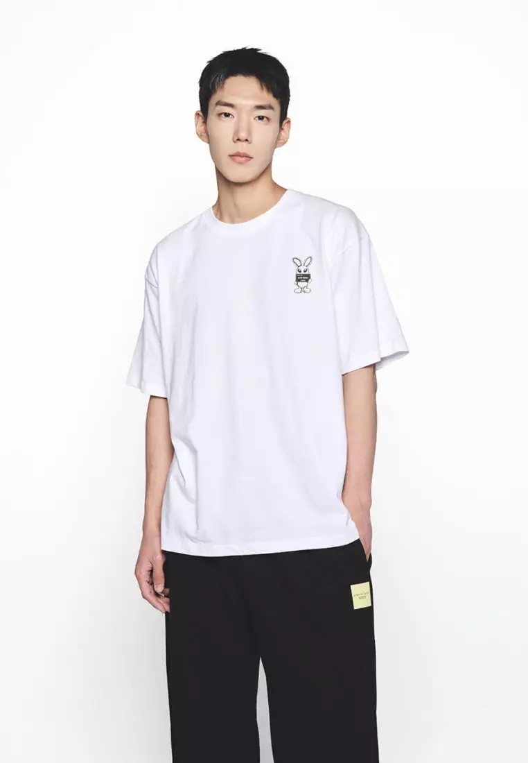 Mugshot Alien Short Sleeve T-Shirt White