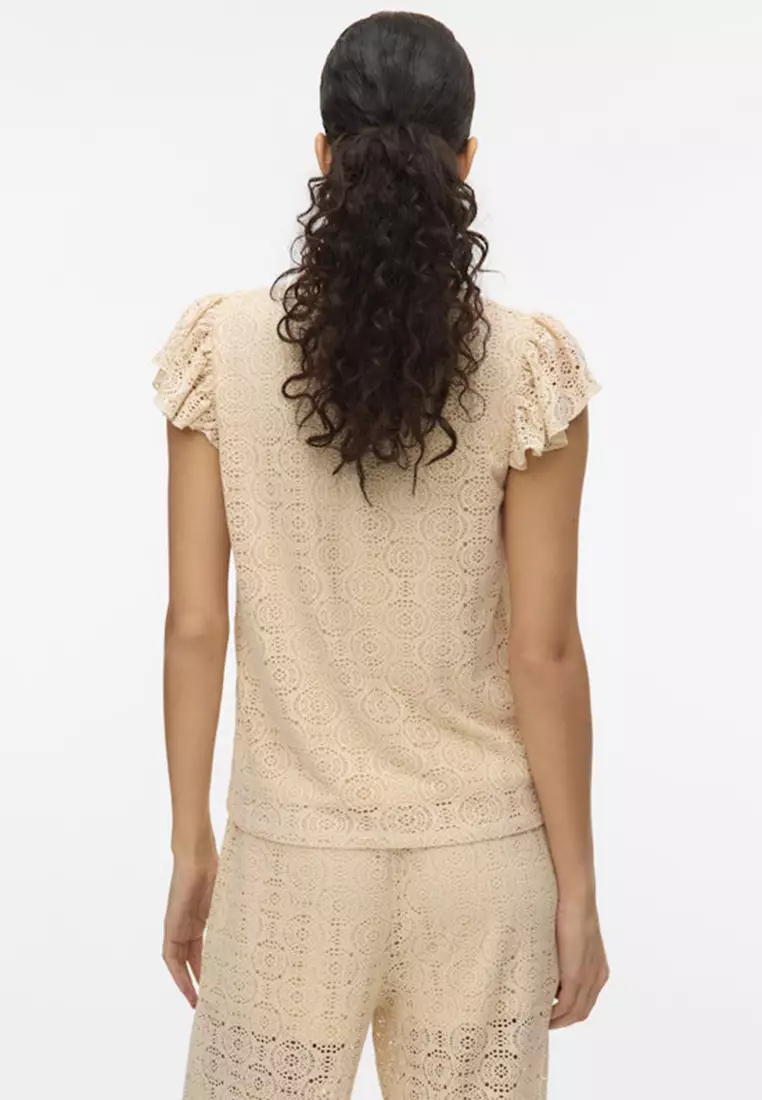 Maya Short Sleeve String Top