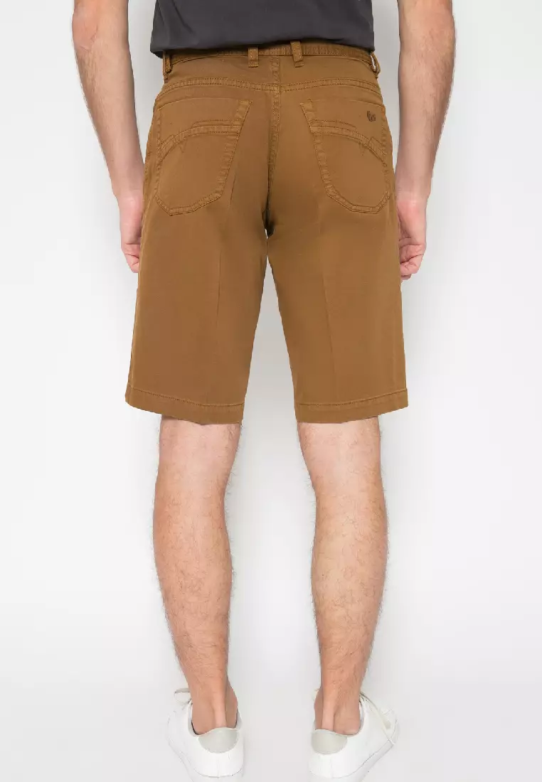 LGS - Celana Pendek Casual Pria Warna Coklat Chinos - CSP.777P.002.916.C