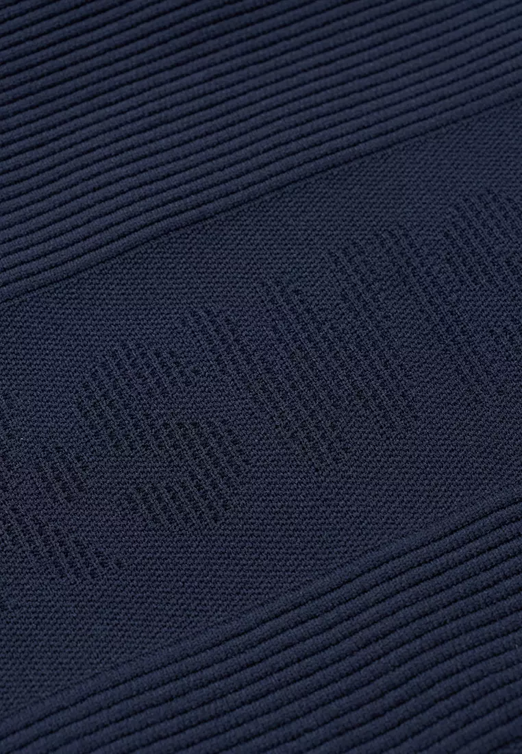 MEN'S LOGO COLOR BLOCK KNIT PATCHWORK JACKET