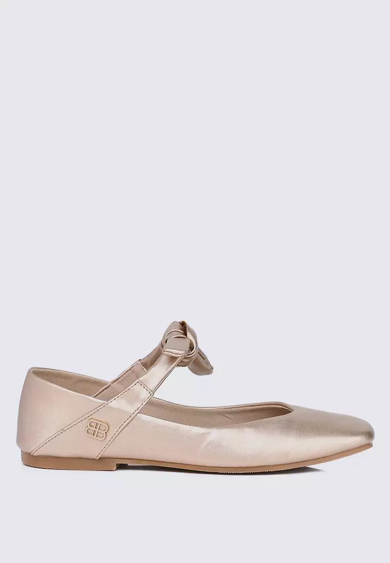 Discount on My Ballerine  shoes - SKU: My Ballerine Brenee Comfy Ballerina In Rose Gold
