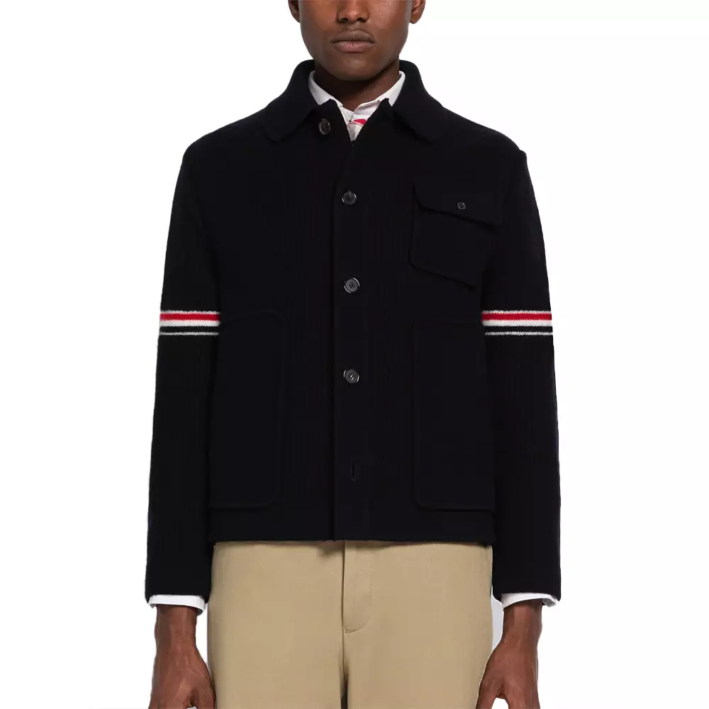 [4.4PRIL KEJUTAN HARGA] RWB Knitted Wool Cardigan Navy