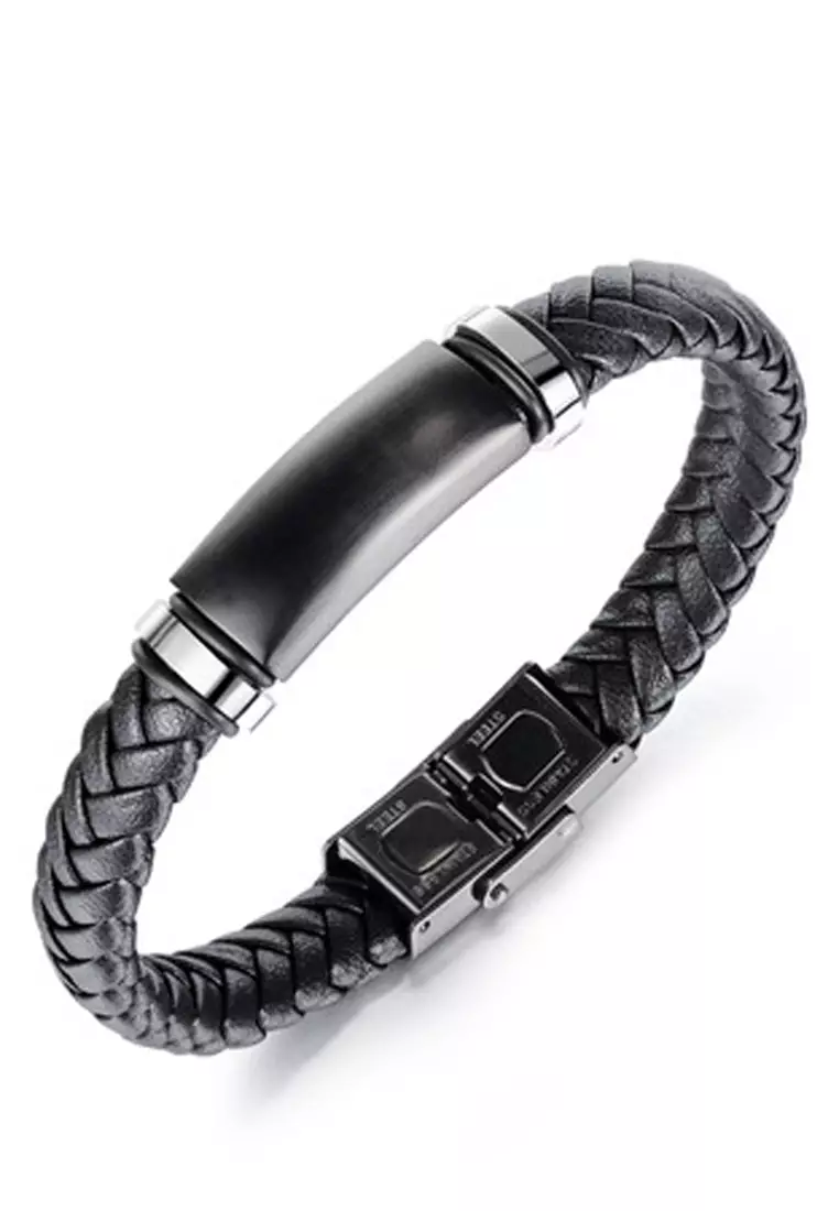 Buy Trendyshop Men s Leather Bracelet 2024 Online ZALORA Singapore