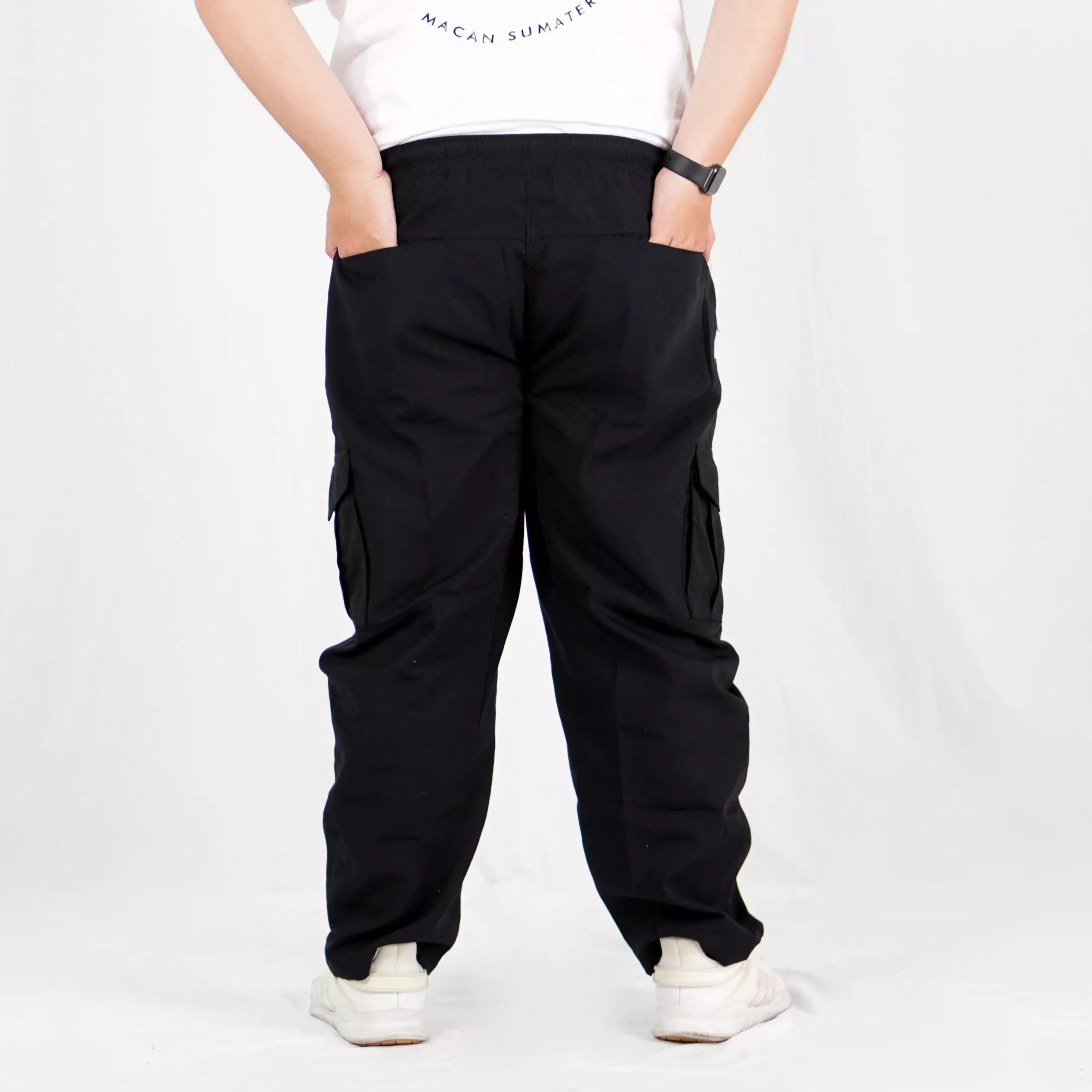  DESSY BIG Celana Cargo Hitam Celana Cargo BIG SIZE Tactical Cargo Pants Wanita - HITAM