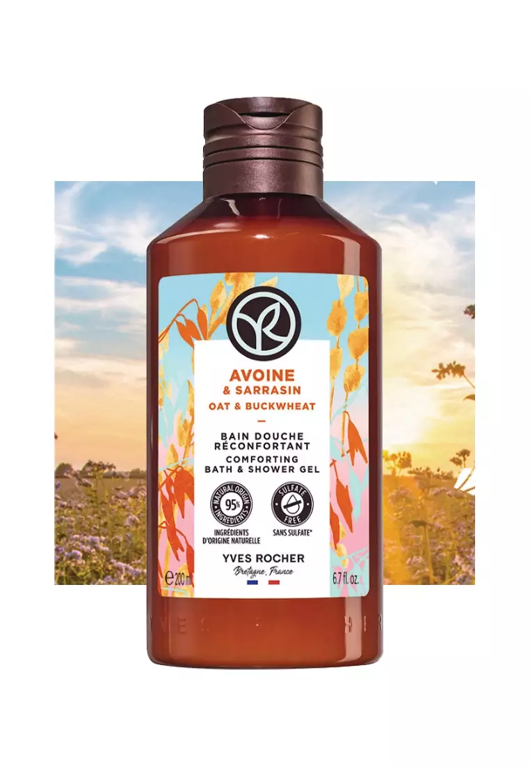 Buy Yves Rocher Oat Milk & Buckwheat Body Wash Shower Gel 200Ml by Yves ...