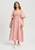 The Fated pink Percy Midi Dress C61EAAA96B625CGS_1