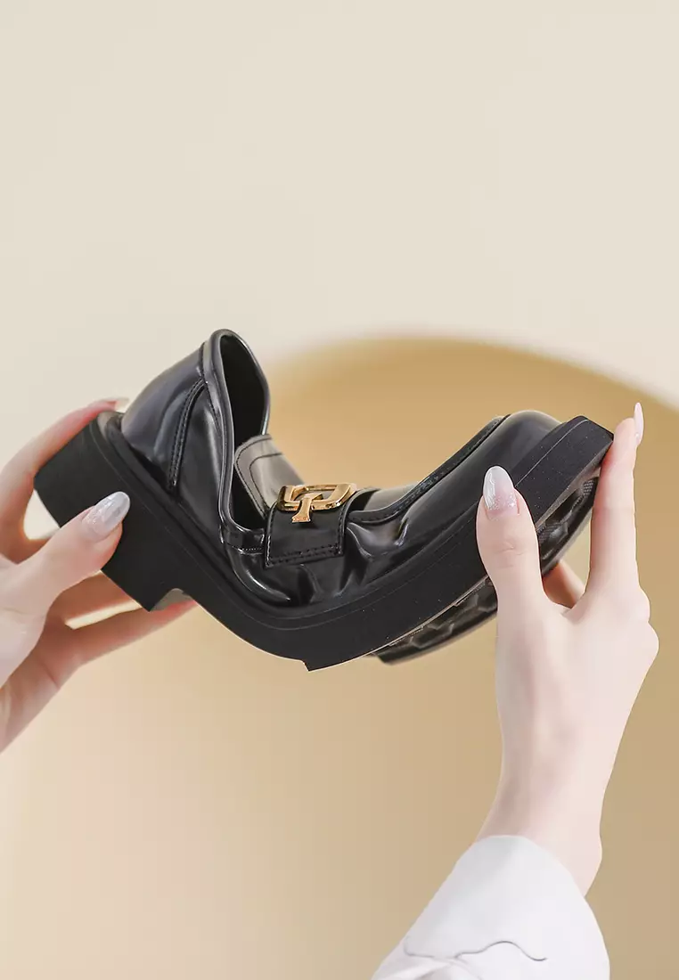 金屬搭扣厚底樂福鞋 WW75-35