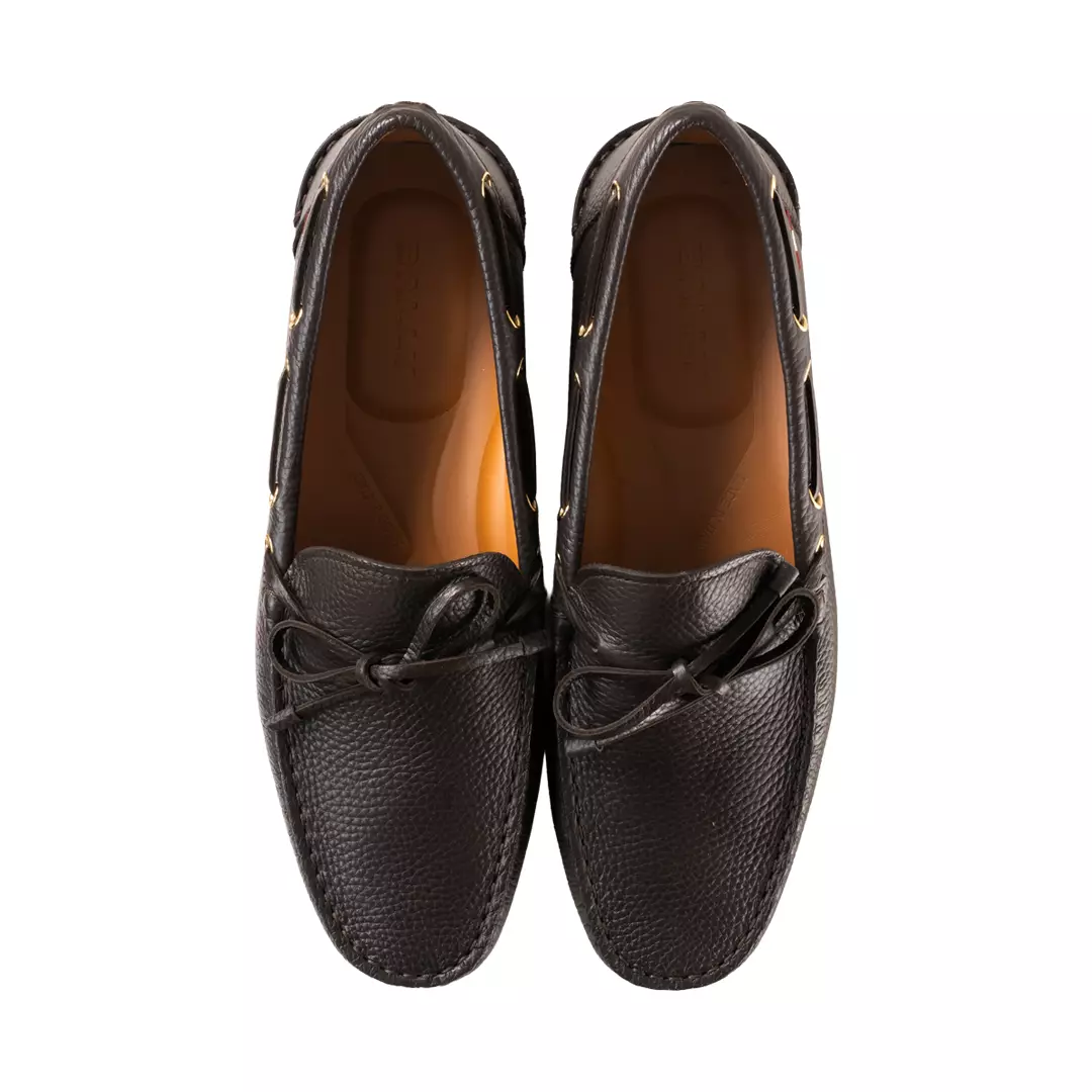 Clay Driver in Grained Leather - Brown