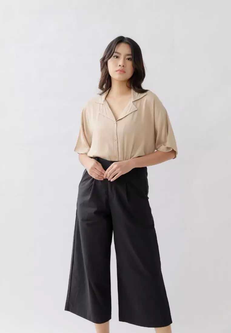 Old Entelier Vivian Pants Black