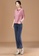A-IN GIRLS pink Simple Lapel Long Sleeve Blouse F2996AAC7A661FGS_5