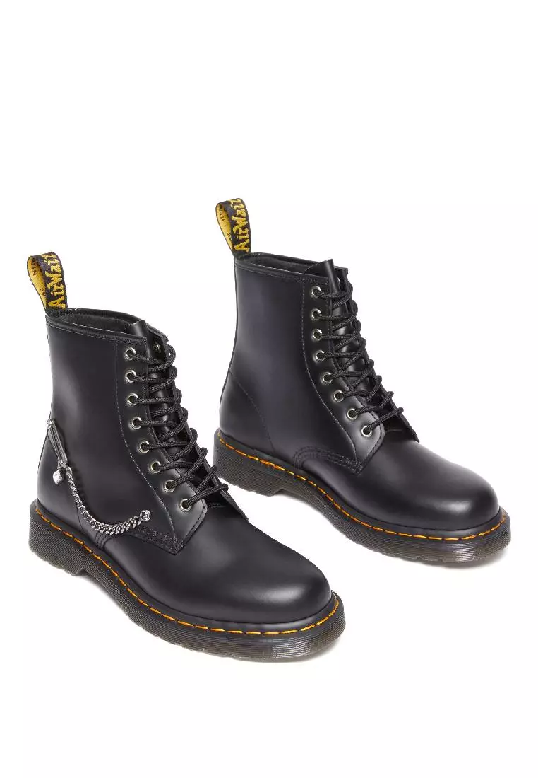 1460 SWAROVSKI LEATHER LACE UP BOOTS