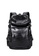 Lara black Men's Leather Student Backpack Computer Bag - Black 81F65AC0C6C8DAGS_1