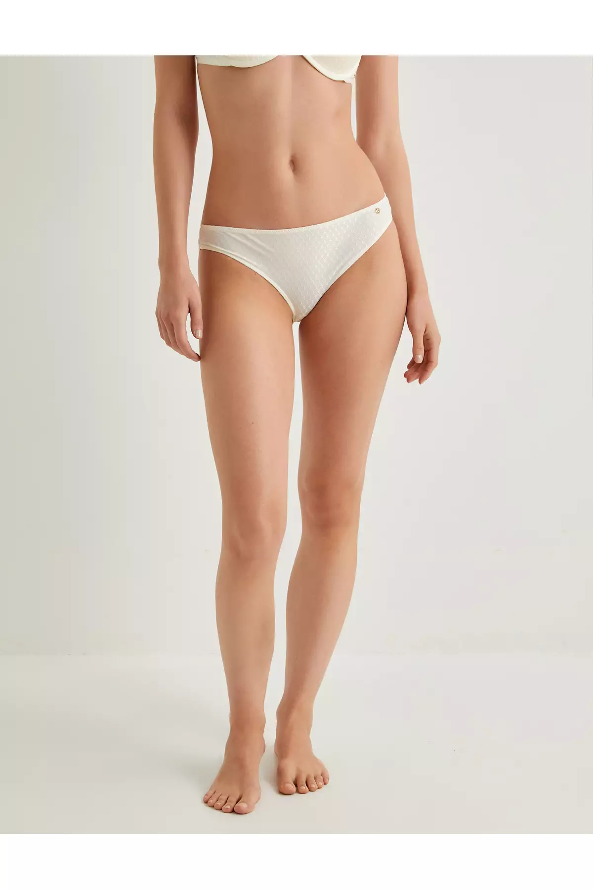 Brief Panties With Textured Accessory Detail