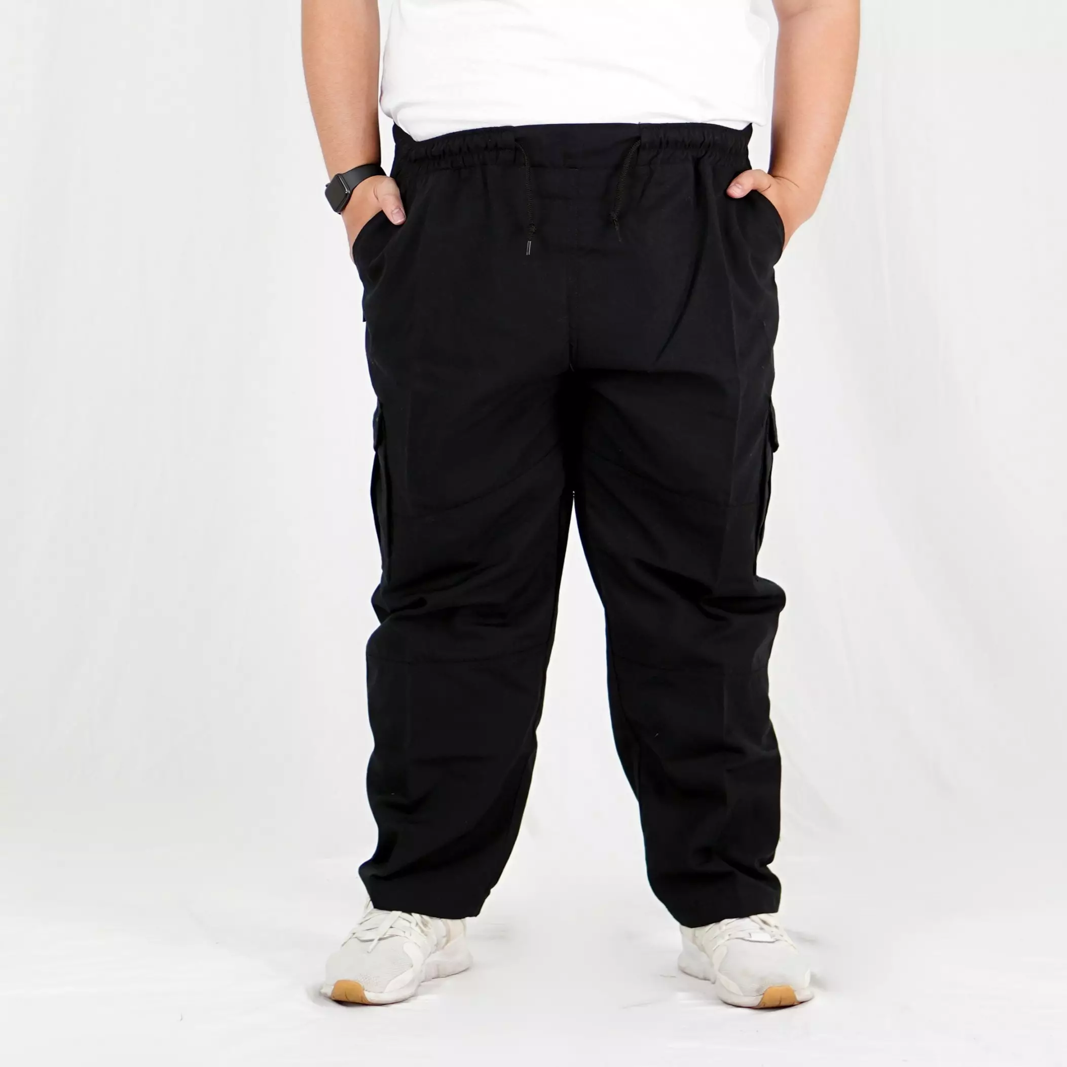  DESSY BIG Celana Cargo Hitam Celana Cargo BIG SIZE Tactical Cargo Pants Wanita - HITAM