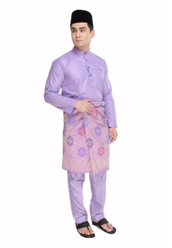 Baju Melayu Purple Lilac