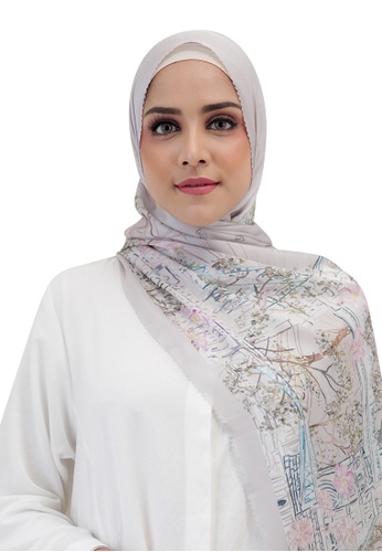 Buttonscarves grey Buttonscarves British Satin Shawl Ash 77745AA60A7182GS_1