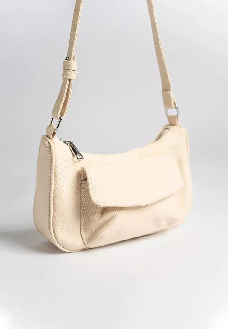 Violet Denim Hobo Bag