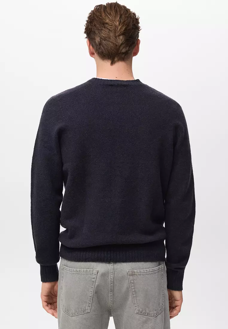 Knitted Wool Blend Sweater