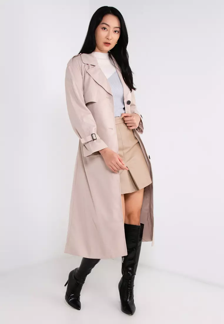 Trench coat zalora cheap