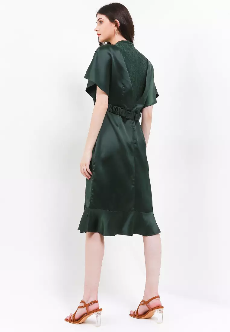 Dress With Flared Sleeves