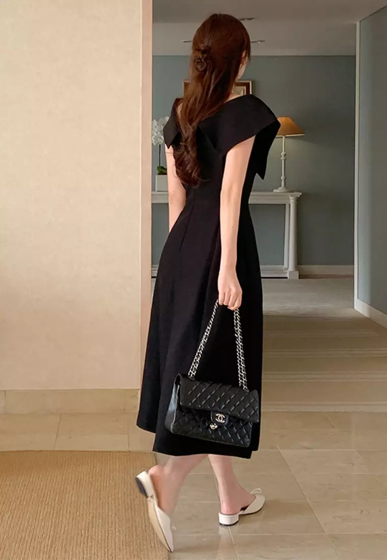 New sleeveless slim fit hip hugging dress CA25032741BK