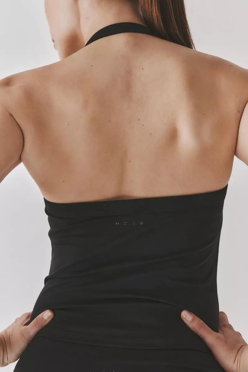 Halterneck sports vest top with SoftMove™