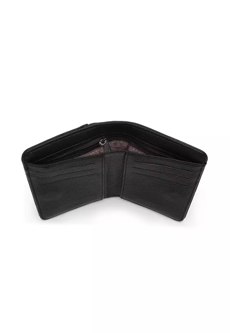 2 In 1 Long Purser with Coin Purse - Black