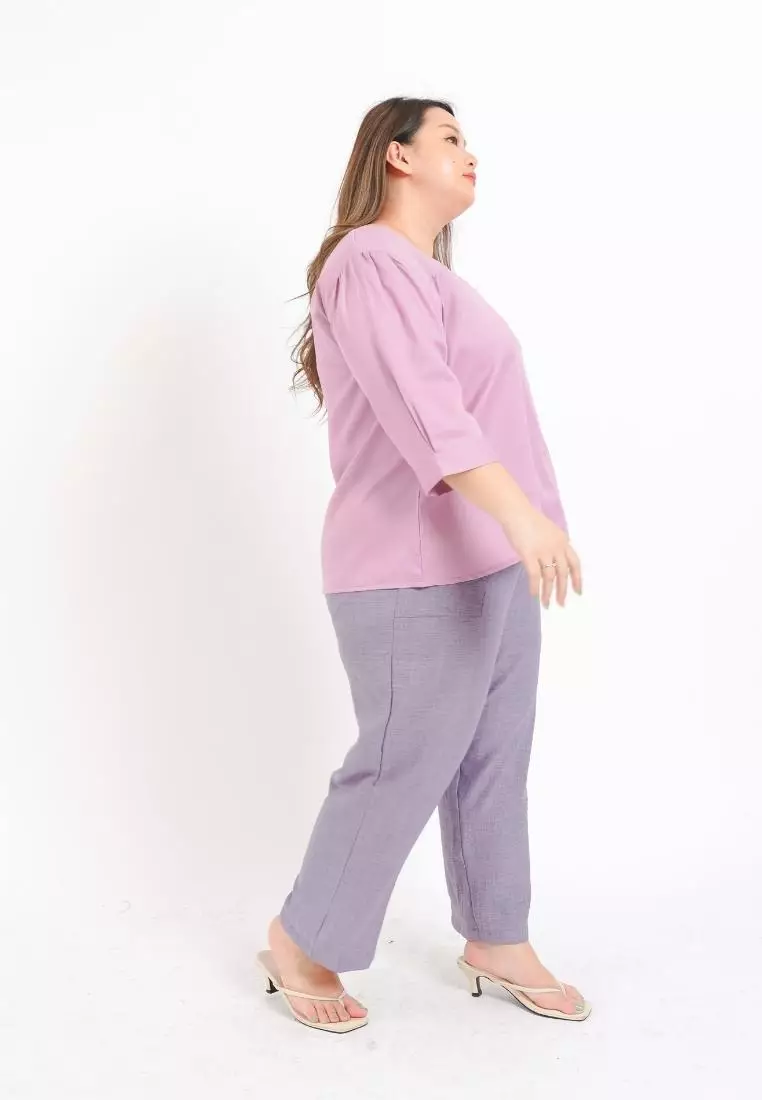 Plus Size Blouse Aubree Lilac
