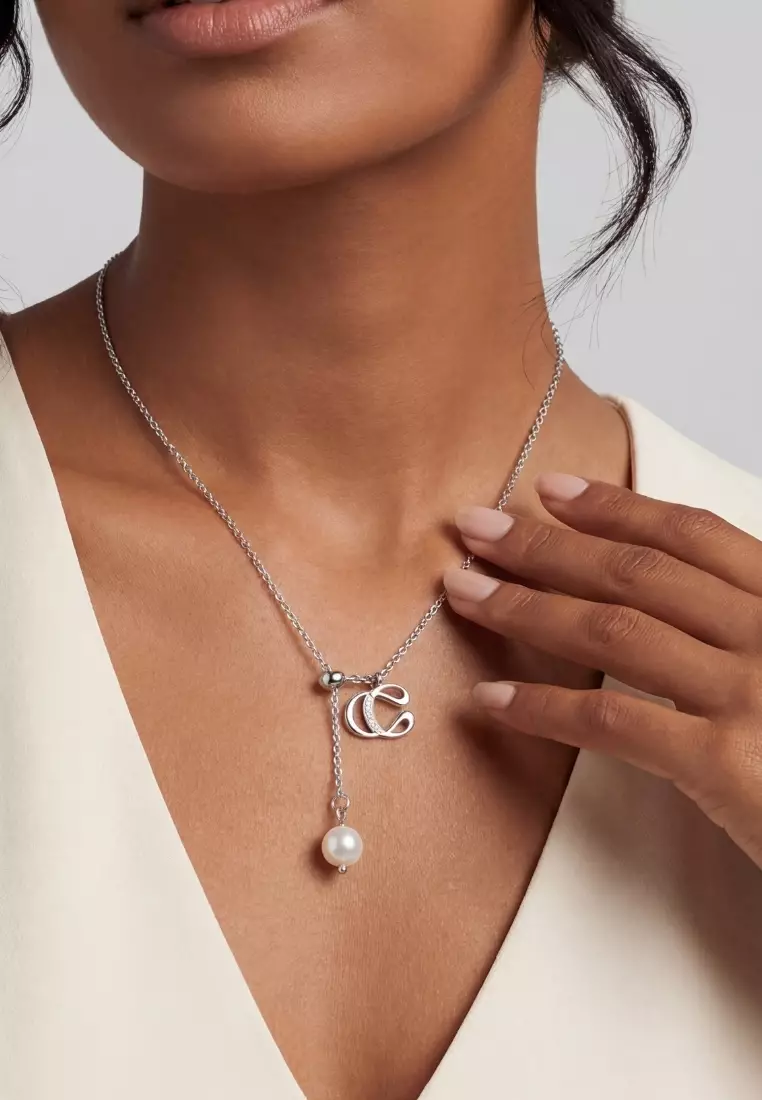 Unbreakable You Pearl Necklace in White Gold