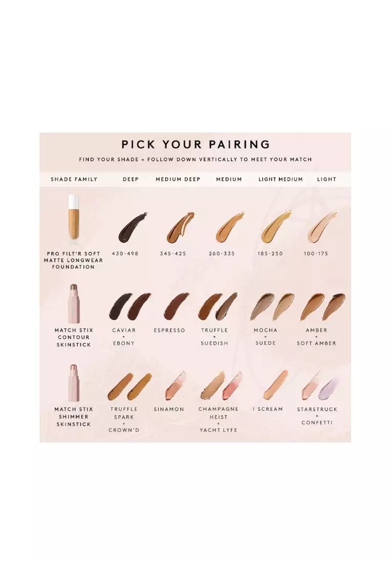 Match Stix Matte Contour Skinstick in Soft Amber (7.1 g)