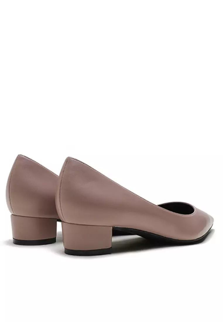 3CM Uniform Pointed Low Heel Shoes HZL231