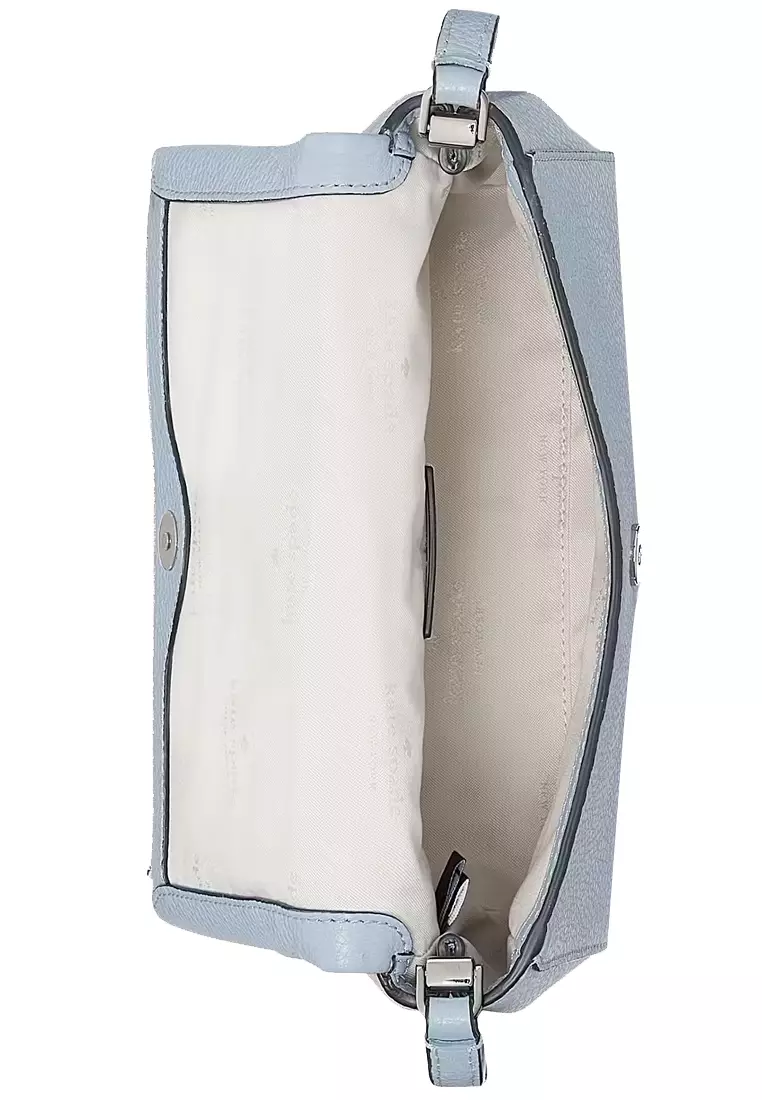 Leila Mini Zip Crossbody Bag in Muted Blue KE487