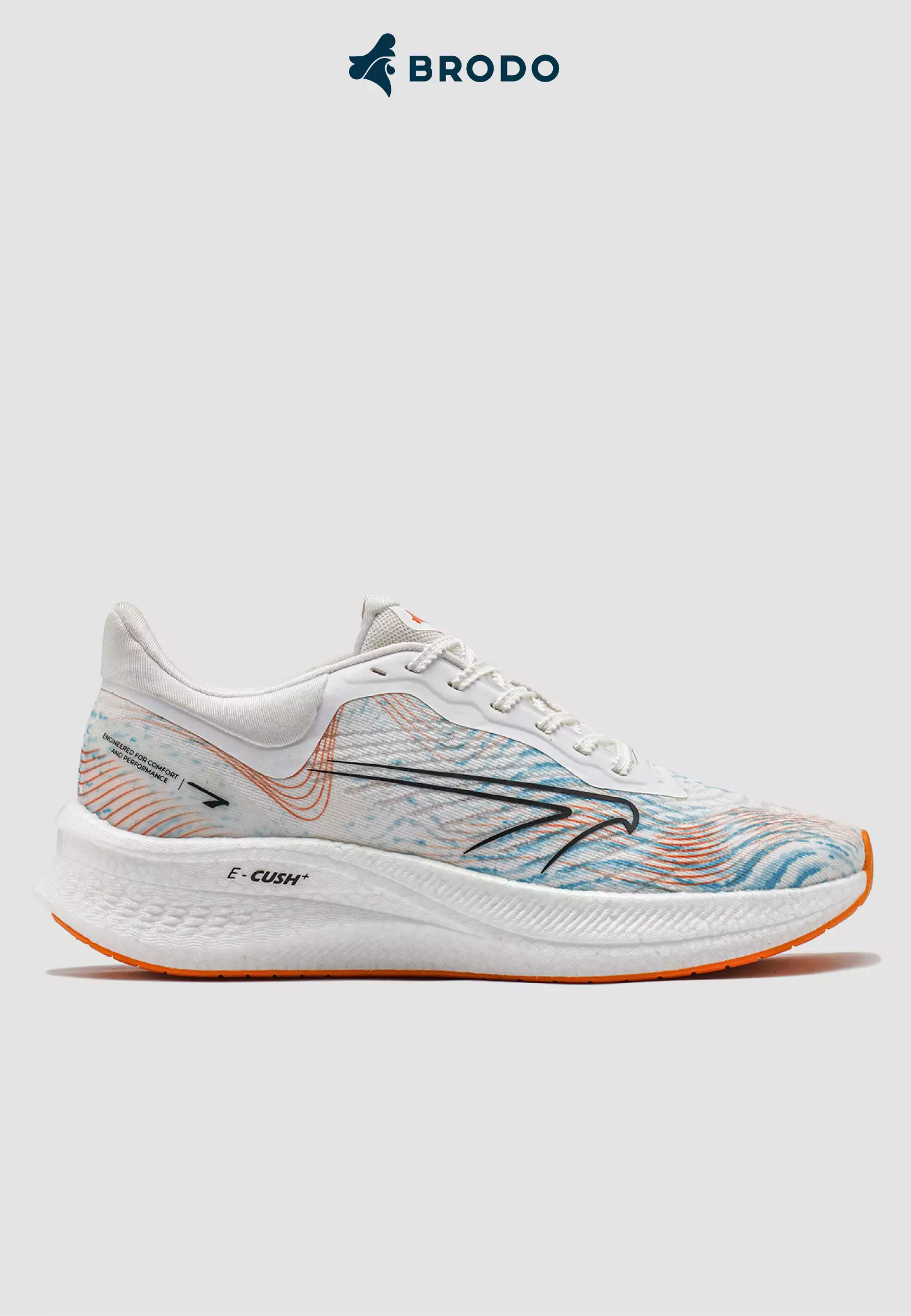 BRODO - Running Shoes Active Venturi White Blue Orange