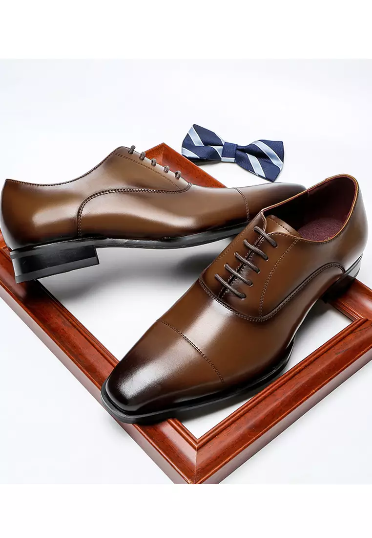 Leather Cap Toe Business Shoes MK5009-1