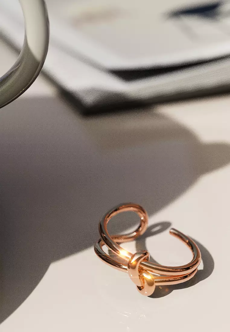 Forever Knot Rose Gold Ring