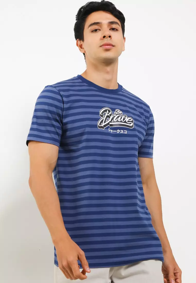 Sharks - Stripes Inspiration Tshirt - Blue [SGB1R0736]