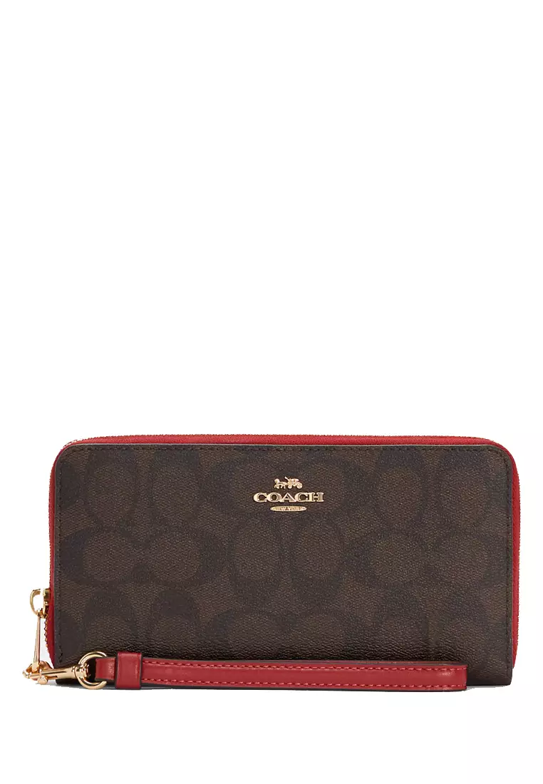 Coach hotsell long wallet