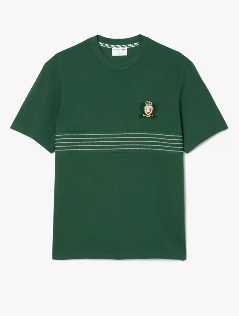 Embroidered Badge Piqué T-shirt - Green
