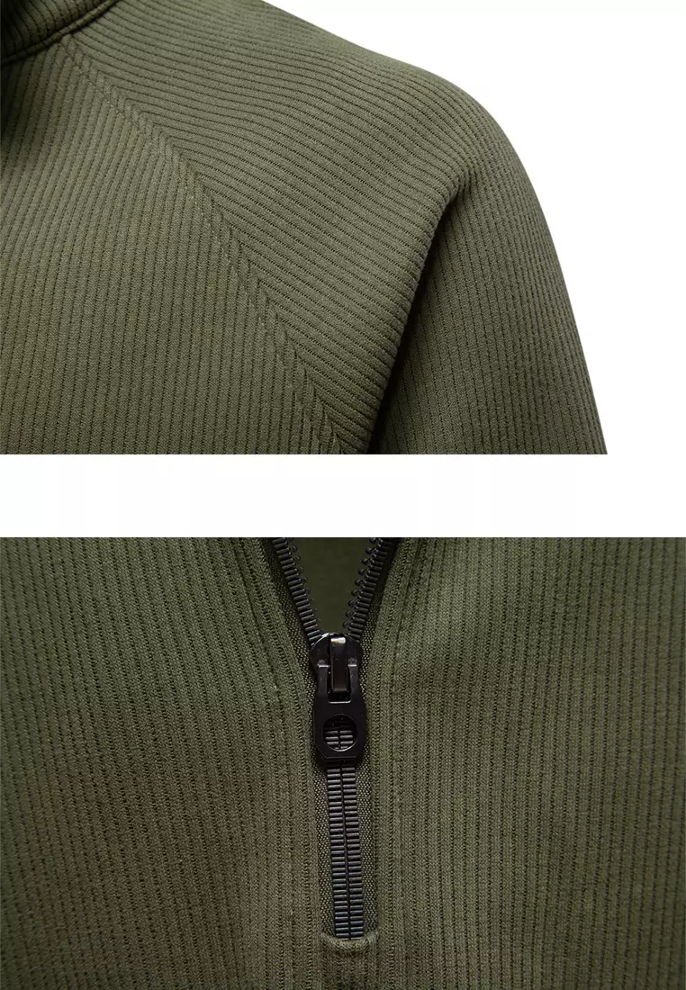 Fleece-lined Half-zip Sweatshirts AX-HD3026