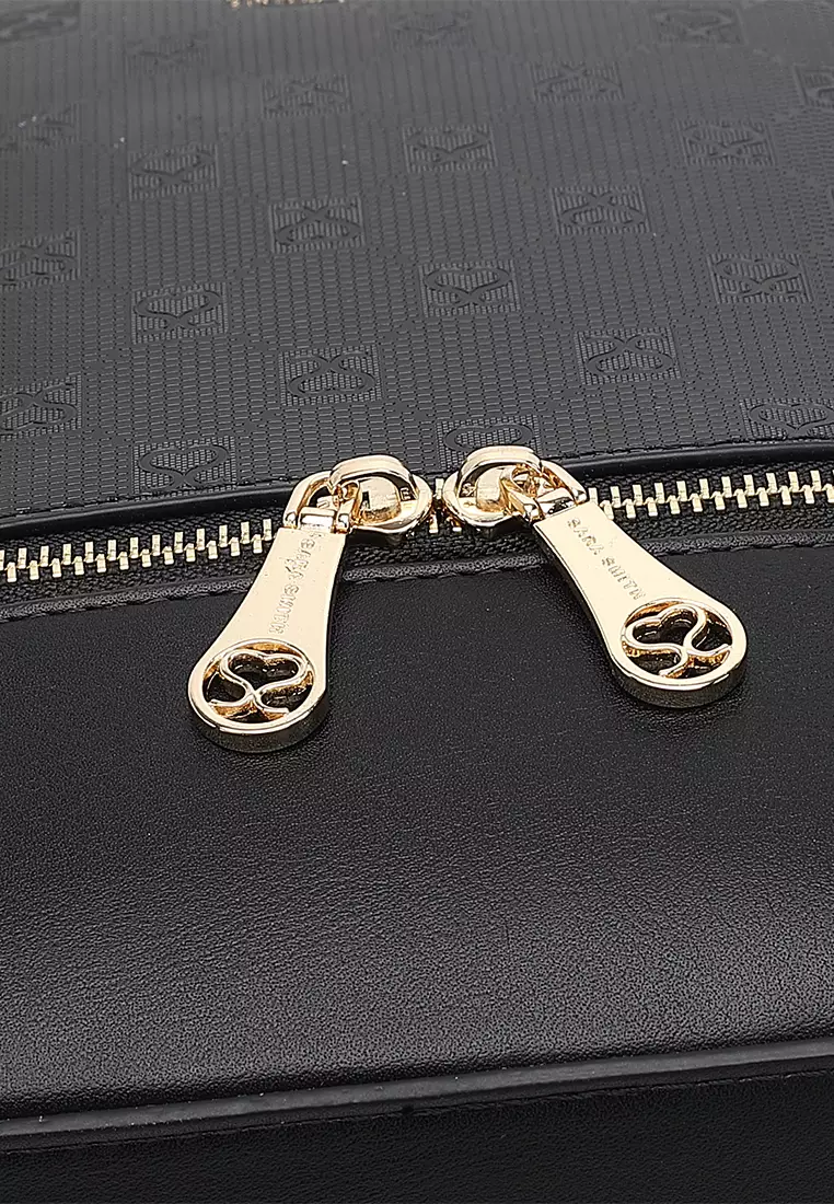 Women's Monogram Backpack (Tas Ransel Wanita & Tas Punggung Wanita) - Hitam