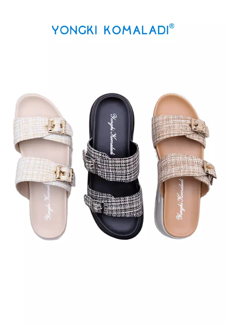 [ ORIGINAL ] YONGKI KOMALADI WEDGES OL-RNY4115-24  HITAM