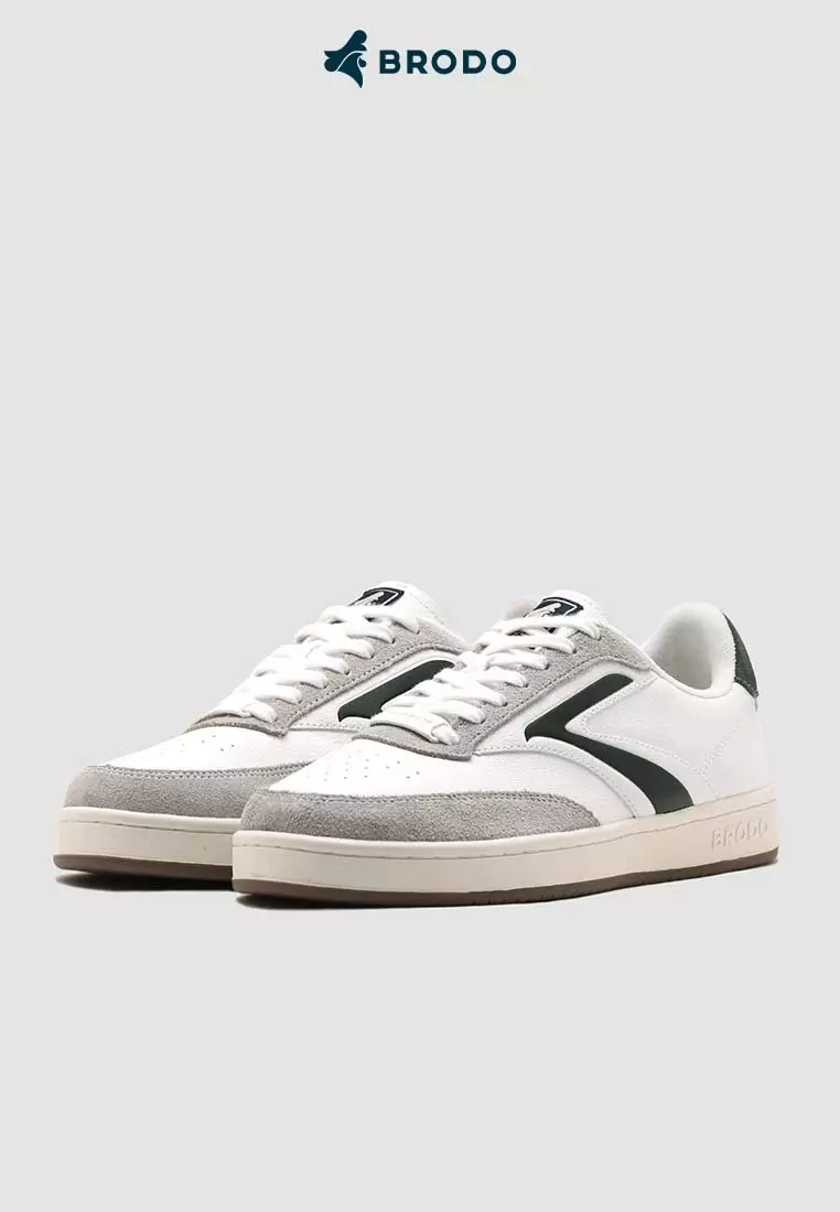 BRODO - Sneakers Ace Tennis Ivory Black