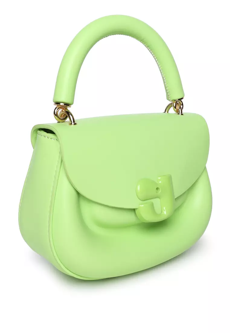 Tas Tangan Mini Gemuk Dalam Warna Hijau Muda