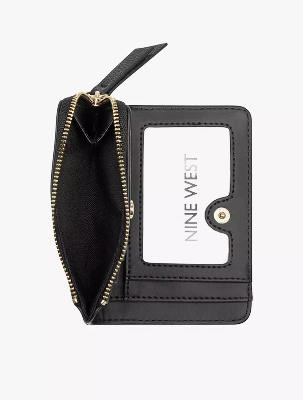 Nine West Lockup 9 Slg Zip Arnd Crd Case  - Black