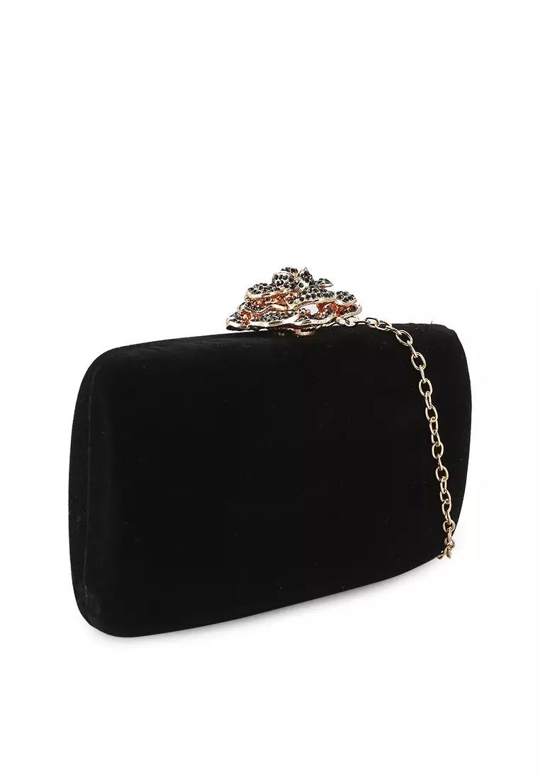 Red rhinestone clutch sale