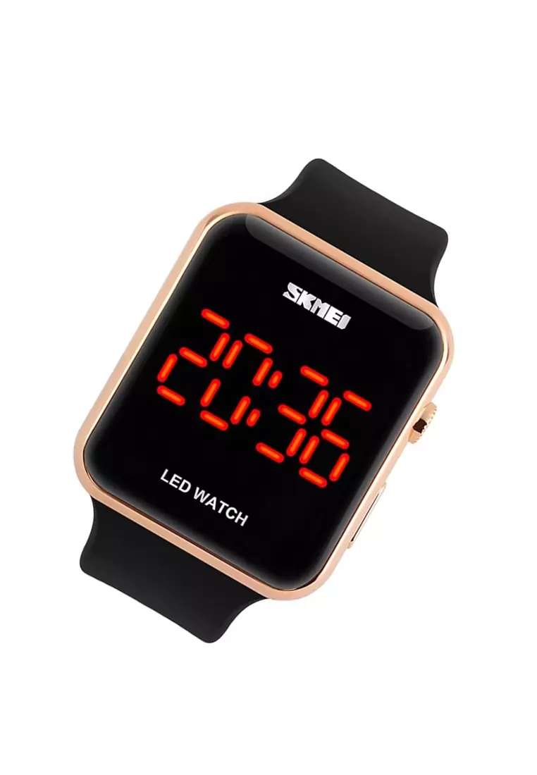 Jam Tangan Digital Pria LED Display Material Silicone Waterproof ORIGINAL