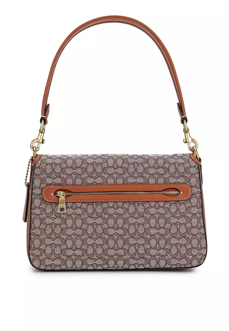 Coach Soft Tabby Shoulder Bag in Micro Signature Jacquard