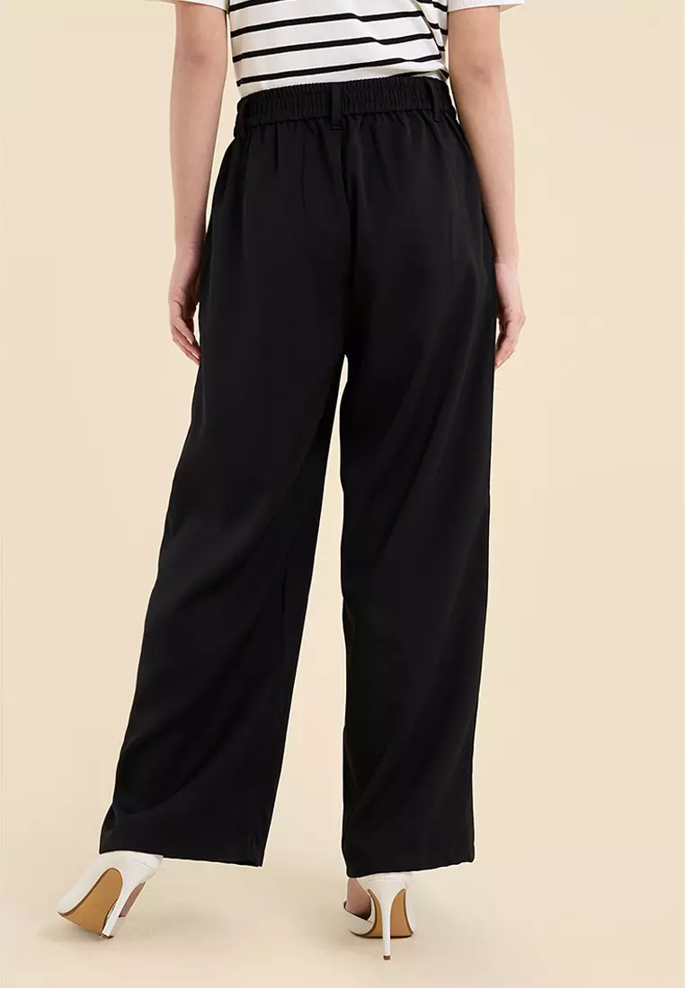 Dress Code Wide Pleated Pants