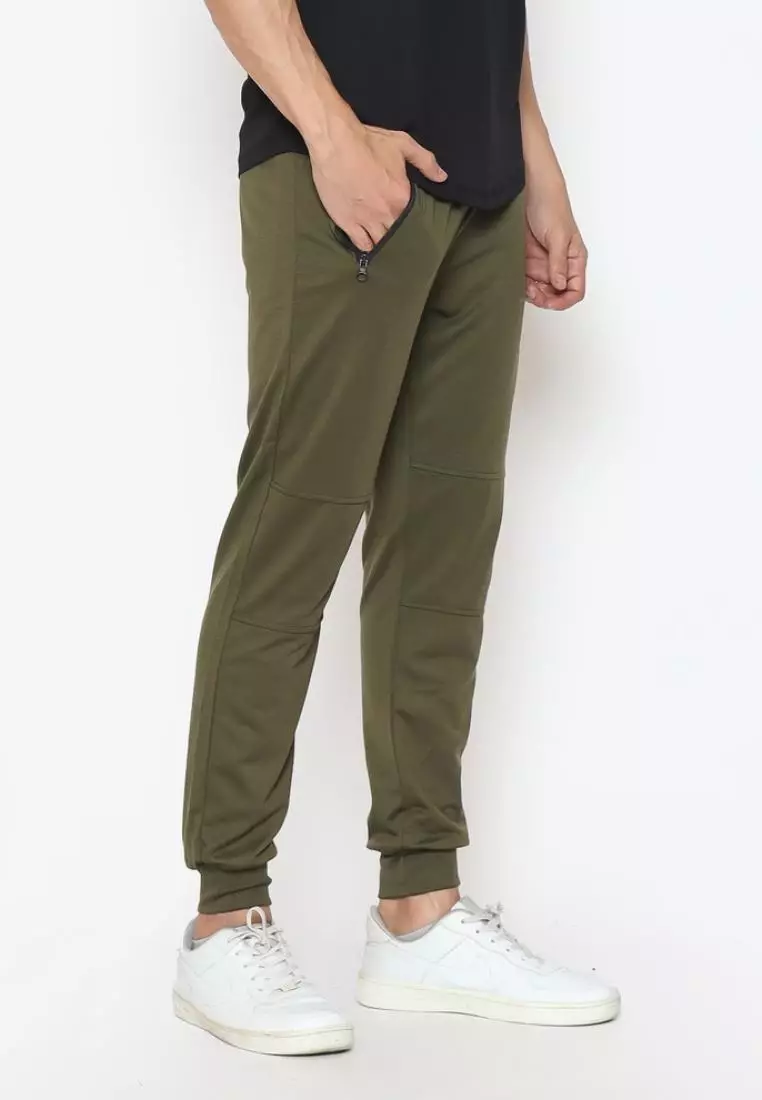 FITWEAR - JOGGER MATEO BACK ZIP POCKET - ARMY